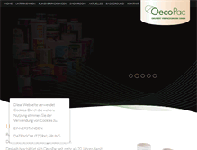 Tablet Screenshot of oecopac.de
